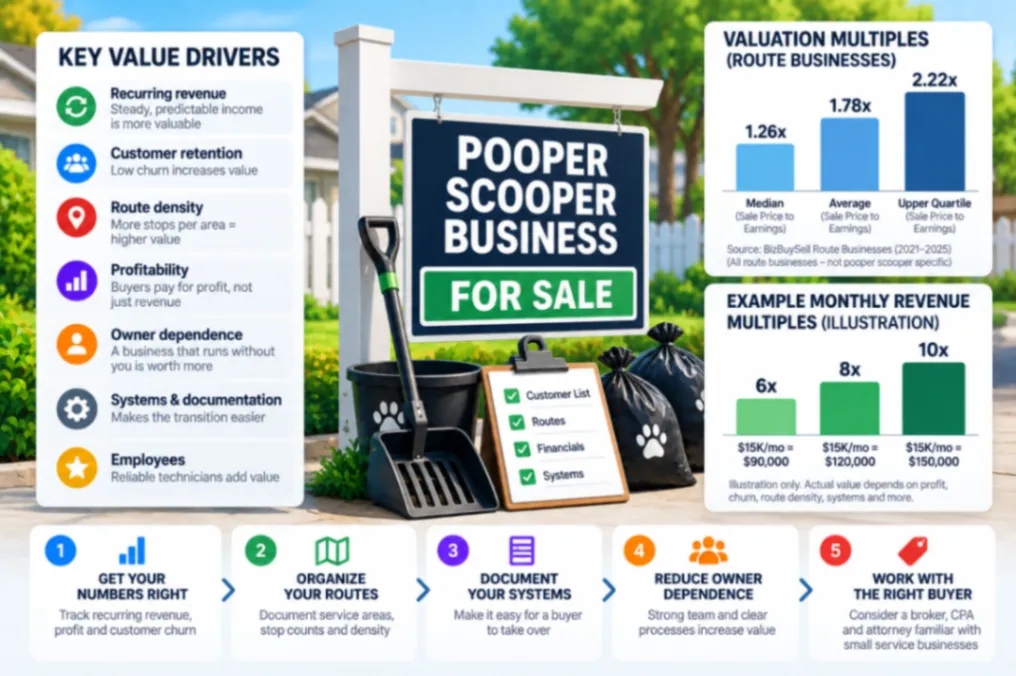 How much does a poop scoop company cost?