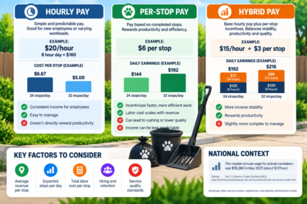How much should you pay your poop scoop employees